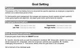 Performance Review Goal Setting