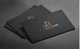 Black Business Cards With Silver Writing