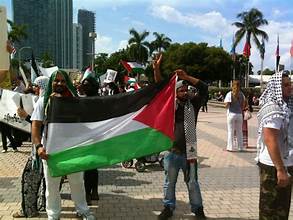 Pro Palestine rally in Miami