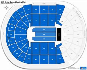 Sap Center Seating Charts For Concerts Rateyourseats Com