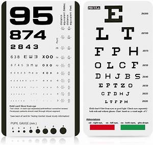 Buy Eye Chart Pocket Eye Chart Snellen Pocket Eye Chart Rosenbaum