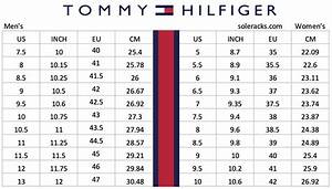 Tommy Hilfiger Size Chart For Men Women And Kids Clothing
