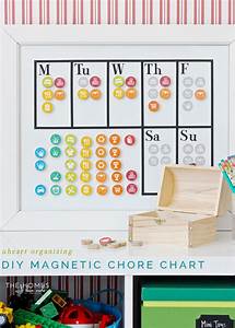 Iheart Organizing Uheart Organizing Diy Magnetic Chore Chart With A