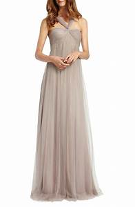  Lhuillier Bridesmaids Reverse Halter Tulle Gown Nordstrom