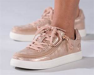 Women 39 S Rose Gold Shine Low Top Zipper Shoes Billy Footwear Billy