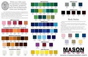 Mason Color Works Stain Color Chart Clayworks Supplies