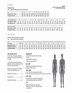 28 Printable Standard U S Apparel Size Chart Forms And Templates