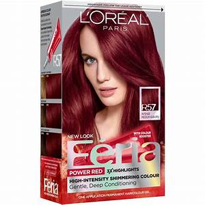 loreal red hair color chart