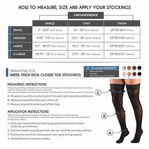 Size Chart For Women 39 S Compression Socks