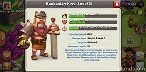 Clash Of Clans Barbarian King Clash Of Clans Land