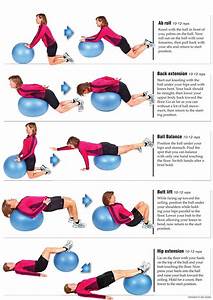 Exercise With Stability Ball Fitness Pinterest Charts Stability