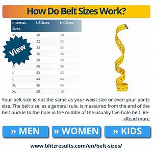Belt Sizes For Men Women Charts Sizing Guide Conversion