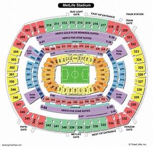 Metlife Stadium Seating Chart Seating Charts Tickets