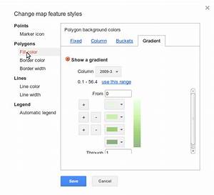 Piotr Gis Works Google Maps Api Fusion Table Data Visualization