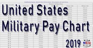 2019 Military Pay Chart All Pay Grades
