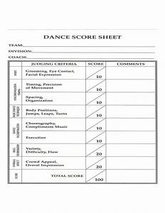 Gbdc Dance Score Sheet Dance Audition Team Organization Dance Camp