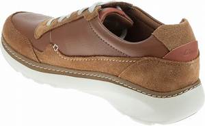 clarks chart lite move dark tan leather 26171634 casual shoes