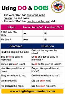 Using Do And Does Definition And Example Sentences English Grammar Here