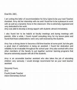 Recommendation Letter For Teacher Assistant Https