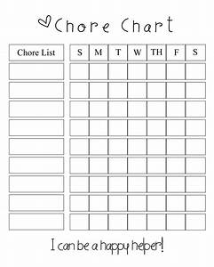 Diy Kiddie Chore Chart Kids Chore Chart Printable Family Chore