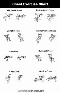 Chest Exercise Chart Free Printable Gym Workout Routines Free Printable