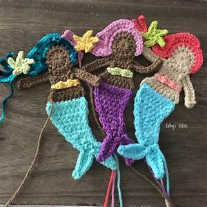Pdf Pattern Only Crochet Mermaid Applique Crochet Mermaid Applique