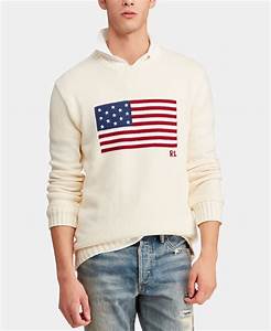 Polo Ralph Men 39 S American Flag Cotton Sweater Macy 39 S Polo