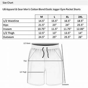 Gym Shorts Sizing Chart