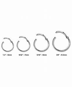 316l Surgical Steel Hinged Septum Clicker Choose Your Color Size 16g