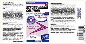 Lugols Strong Iodine Solution Fda Prescribing Information Side