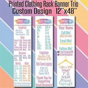 Printed Llr Banner 4 39 Llr Price List Size Chart And
