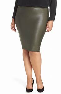 Spanx Faux Leather Pencil Skirt Plus Size Nordstrom