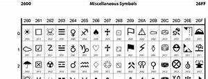 2600 Miscellaneous Symbols