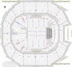 Charlotte Spectrum Center Seating Chart Detailed Seat Row Numbers