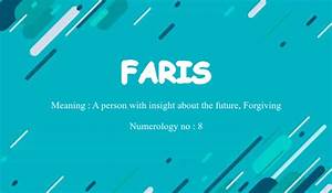 faris name meaning