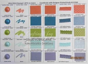 2011 2013 Stampin 39 Up In Color Chart Remarkable Creations