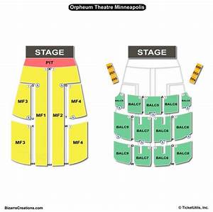 orpheum theatre seating chart seating charts tickets