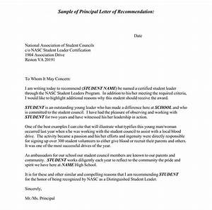 Letter Of Recommendation For Middle School Student Entering High School