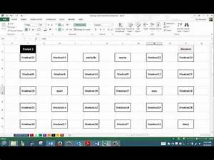 excel seating chart randomizer youtube