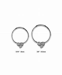 316l Surgical Steel Hinged Septum Clicker Clear 16g