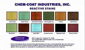 Acid Stain Color Charts Dalcrete Decorative Concrete Inc