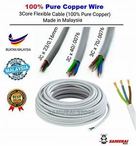 Brb Two Core Cable Rm 2 12 Feet Flexible Pvc Insulated Copper Wire For