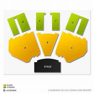 L 39 Auberge Du Lac Casino And Resort Seating Chart Vivid Seats