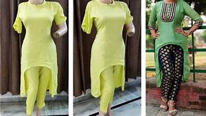 Latest Kurti Design Cutting In Easy Way High Low Kurti Cutting With