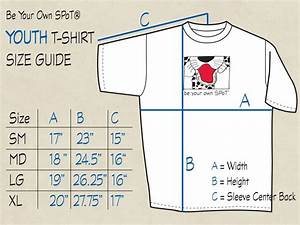 T Shirt Sizing Guide Be Your Own Spot