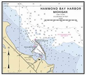 Hammond Bay Harbor Michigan Nautical Chart νοαα Charts Maps