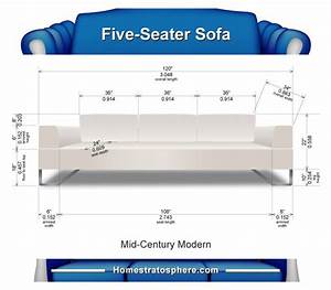 Sofa Dimensions For 2 3 4 5 6 Person Couches Diagrams Included