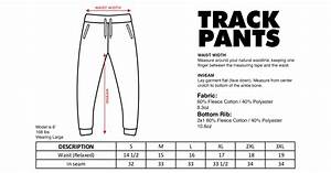 Size Chart Track Pants
