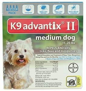 Bayer K9 Advantix Ii 11 20 Lbs Md Dog Four Pack Epa Product No