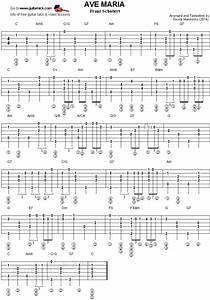 Ave Fingerstyle Guitar Tab Guitar Tabs Fingerstyle Guitar